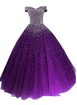 Picture of Glam Sequins Off the Shoulder Ball Gown Sweetheart Gowns, Quinceanera Dresses